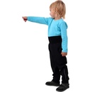 Jožánek Detské softshellové nohavice s reguláciou pása čierne