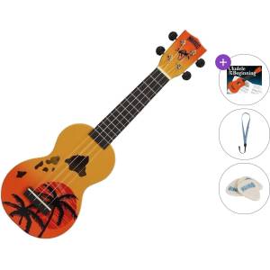 Mahalo Hawaii Standard SET Hawaii Orange Burst Сопрано укулеле (MD1HA-ORB-STANDARD-SET)