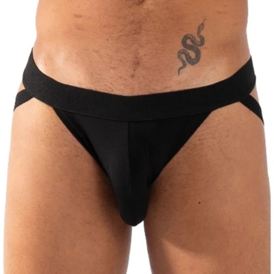 Провокативно мъжко бельо, стилен дизайн, размер M - Burn Jock Black (D- 245749)