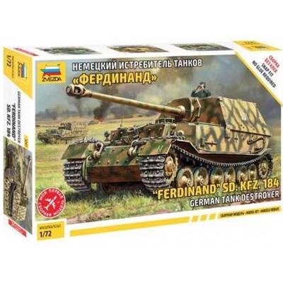 Zvezda Sd.Kfz.184 Ferdinand Model Kit tank 5041 1:72