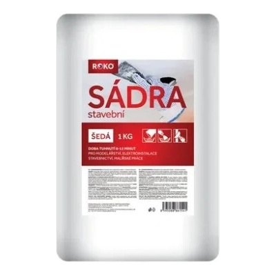 Roko sádra šedá 1 kg