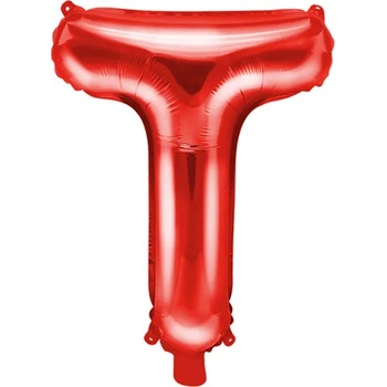 Image 1 of PartyDeco Балон от фолио Mini - Буква T 35см червен