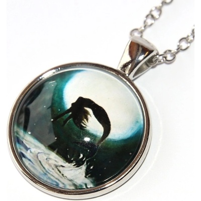 Fashion Jewerly Řetízek amulet mořská panna při úplňku, něžnost ve vodě, love mermaids 3170
