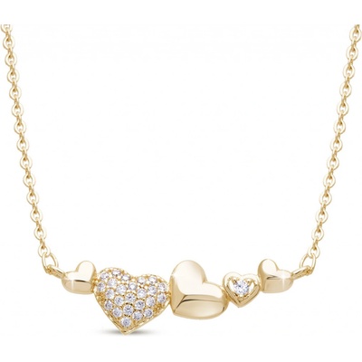 Ellami Řetízek srdíčka se zirkony 3002126