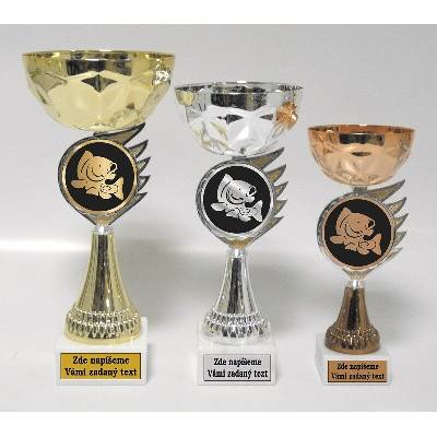 VIZINGR Ryby poháry 522-AC033 522-AC033/25 cm bronz