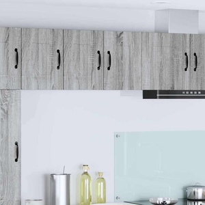 vidaXL Панел за миялна машина Kalmar 2 бр. Сив Сонома (884507)