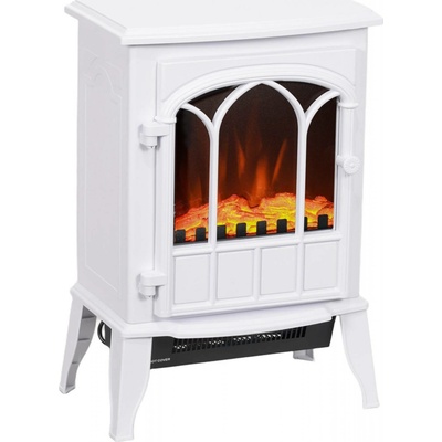 Homcom Elektrický volně stojící krb 39 x 23x 56,5 cm bílý