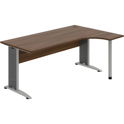 OFFICE PRO s.r.o. HOBIS kancelársky stôl pracovný tvarový, ergo ľavý - CE 1800 L, orech