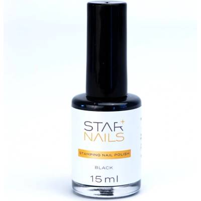 Stamping nail polish lak na razítkování black 15 ml