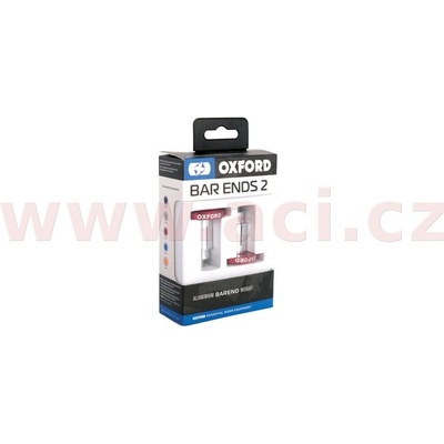 závaží řídítek Bar Ends 2 s konusem pro vnitřní průměr 13 a 18 mm (vnější 22 a 28,6 mm), OXFORD (červené, pár) OX595