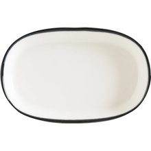 BONNA Oválny tanier 100 mm Linea Black