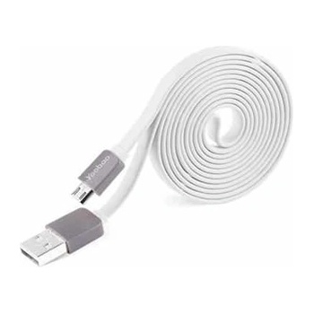 Yoobao Кабел Yoobao, от USB A(м) към USB Micro B(м), 0.8m, бял (BTS17748)