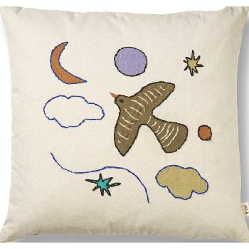 ferm LIVING Декоративна възглавница Naive Bird 40 x 40 см (1104267664)