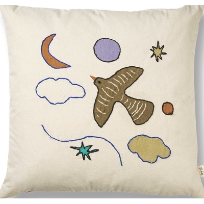 ferm LIVING Декоративна възглавница Naive Bird 40 x 40 см (1104267664)