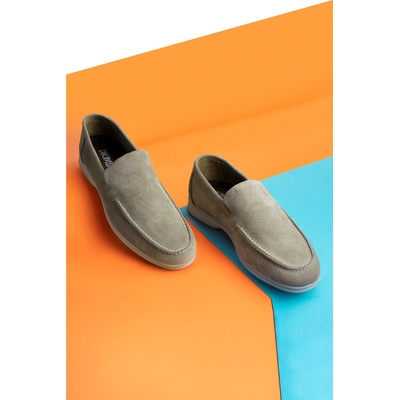 Ducavelli Мъжки обувки от естествен велур - Бежови #333228 (333228_Бежов)