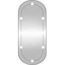 vidaXL Стенно огледало с LED лампи 40x90 см стъкло овално (3189163)