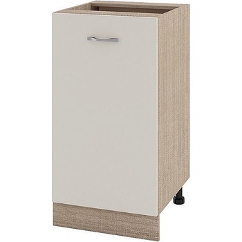 ИРИМ Долен шкаф с една врата и рафт Сити МС-28 мока / сатен 45 см