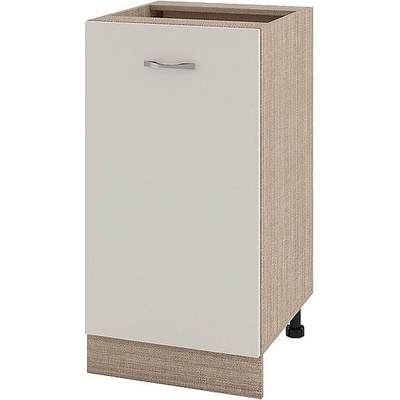 ИРИМ Долен шкаф с една врата и рафт Сити МС-28 мока / сатен 45 см