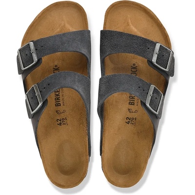 Birkenstock чехли мъжки от велур Arizona Mixed Leather (1032435)