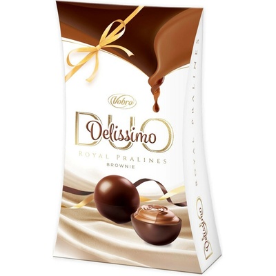 Vobro Delissimo Duo Brownie čokoládové pralinky 105 g