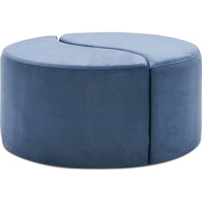 TopMebel Стол Alis велур в син цвят 80x80x40см
