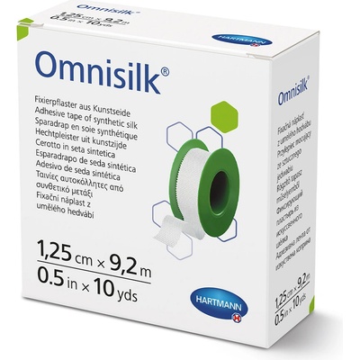 Omnisilk Fixační náplast z bílého hedvábí 1,25 cm x 9,2 m 1 ks