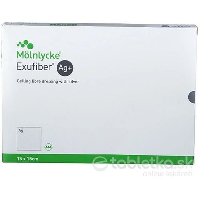 Exufiber Ag+ 15 x 15 cm 10 ks