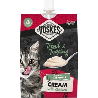 Voskes Cream Snacks Cat s kuřecím masem 90 g