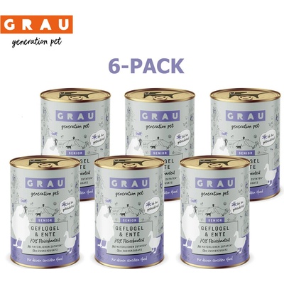 Grau Senior Kura a kačka 6 x 400 g