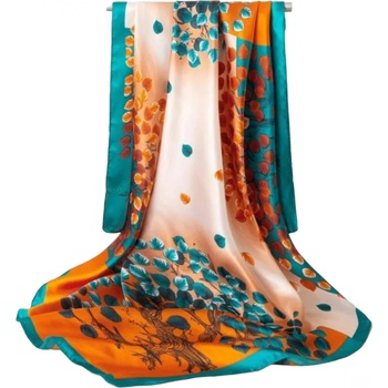 HARAHU Шал ka-33950 - Зелена / Оранжева kp33950 (ka-33950)