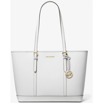 Michael Kors dámská velká kožená kabelka Jet Set Large Saffiano bílá