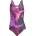 Adidas Дамски бански костюм Adidas Tie-Dyed Graphic V-Back Swimsuit Womens - Aurora Ivy