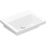 Villeroy & Boch Subway 3.0 - Умивалник за вграждане 55x44 см, без преливник, без отвор за смесител, CeramicPlus, алпийско бяло 4A70F6R1 (4A70F6R1)