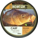 Sema Excel Carp Hnedá 300 m 0,22 mm 6,1 kg