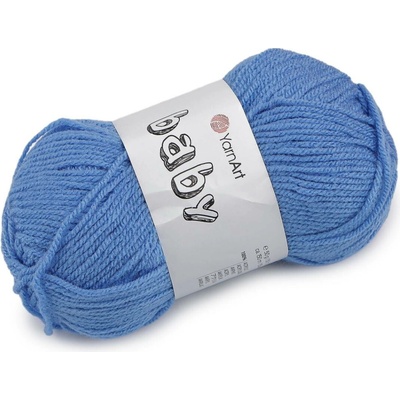Pletací příze Baby 50 g Varianta: 11 (600) modrá jemná, Balení: 1 ks 61632/160041/286248
