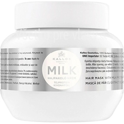 Kallos Milk Mask regeneračno-hydratačná maska na vlasy s mliečnymi proteínmi 275 ml