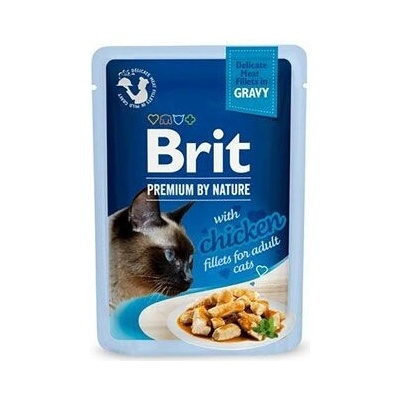 Brit Premium Cat Delicate Fillets in Gravy with Chicken 24 x 85 g