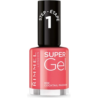 Rimmel Gélový lak na nechty Super Gél Nail Polish 032 Cocktail Passion 12 ml