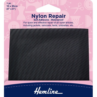 Hemline Nalepovací záplata 20 × 10 cm, černá