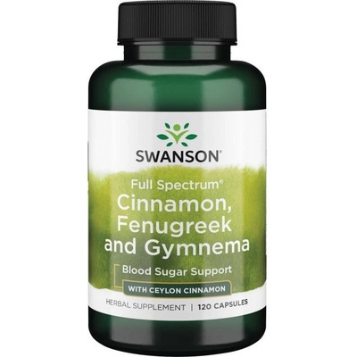 Swanson Full Spectrum Cinnamon 375 mg 120 kapslí