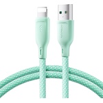JOYROOM Здрав кабел с въжена оплетка и бързо зареждане за устройства с USB-А към Lightning кабел за Apple устройства с Lightning порт - Joyroom Multi Color USB-A to Lightning Cable (100 см) (зелен) (S-A34)