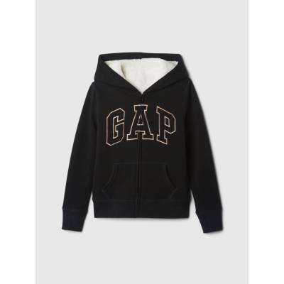 GAP dievčenská sherpa mikina s logom 486514-01