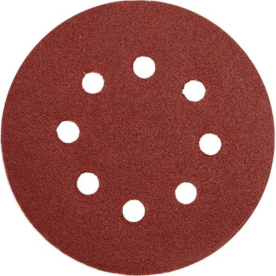 Yato Brusný papír 125 mm P180 s otvory 5 ks suchý zip YT-83457