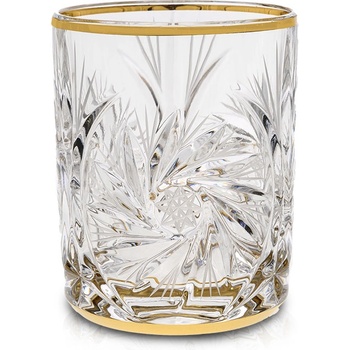 Bohemia 1845 Чаша за уиски Bohemia 1845 Pinwheel Matt Cut and Gold 360ml, 6 броя (1005740)