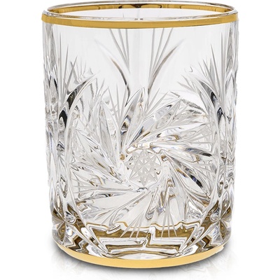 Bohemia 1845 Чаша за уиски Bohemia 1845 Pinwheel Matt Cut and Gold 360ml, 6 броя (1005740)