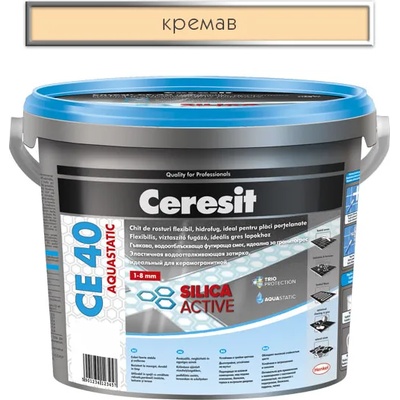 CERESIT ФУГА АКВАСТАТИЧНА СЕ40 2кг КРЕМАВА (1488228, 3047185)