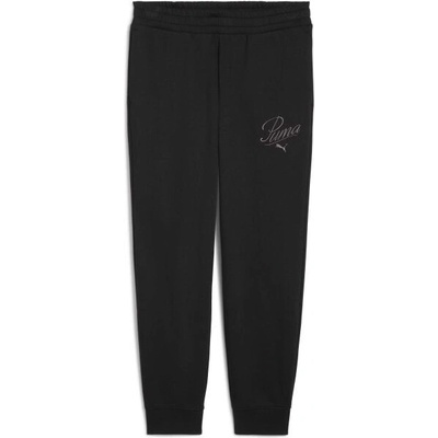 Puma ESSENTIALS SCRIPT SWEAT PANTS FL Dámské tepláky černá