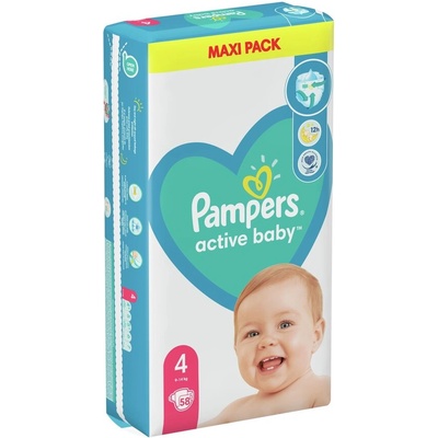 Pampers Пелени Pampers Active Baby Размер 4 S Maxi 58бр (1214)