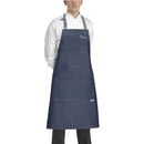 Egochef zástěra ke krku s kapsou Šedá 85x90 ​​cm E-6116067C