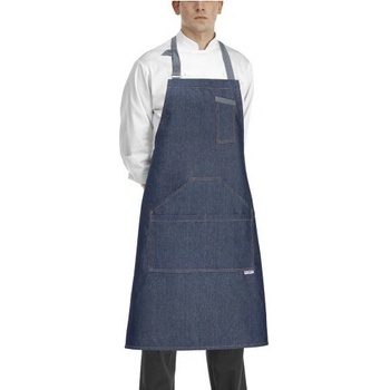 Egochef zástěra ke krku s kapsou Šedá 85x90 ​​cm E-6116067C